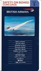 Concorde British Airways Safety Card issue 5 Pine & Co F606 (5th) 1999