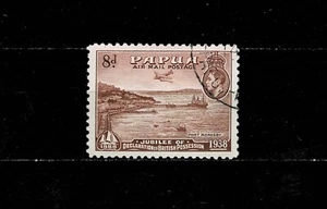 11915- Papua, British Colonies, air mail Scott C8 used - Picture 1 of 1