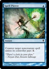 MTG-1x-Light Play, English-Spell Pierce - Foil-Zendikar