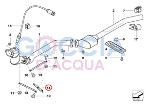 Genuine BMW 3' E46 Holder catalytic Converter Near Engine 18207787599 - Picture 1 of 3