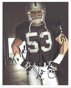 OAKLAND RAIDERS BILL ROMANOWSKI #53 SIGNED 8X10 PHOTO AUTO - Picture 1 of 2