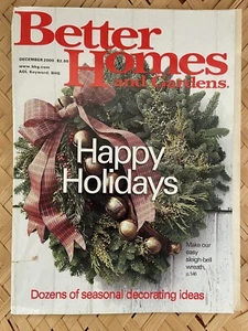 Better Homes and Gardens Magazine December 2000 Happy Holidays - Picture 1 of 6