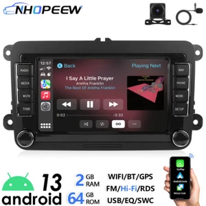 Radio de coche CarPlay Android GPS Navi RDS para VW GOLF 5 6 Passat Tiguan EOS + cámara - Imagen 1 de 20