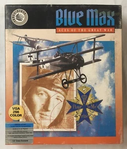 Blue Max: Aces of The Great War - IBM PC 3.5” Disk- Three-Sixty VGA 256 - Picture 1 of 5