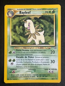 Spanish Pokemon TCG 28/111 Bayleef Unlimited Neo Genesis Uncommon LP - Picture 1 of 2
