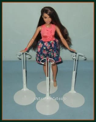 3 soportes para muñecas Kaiser se adaptan a NUEVO cuerpo curvilíneo Barbie Fashionistas 12" Shirley Temple  Foto 1 de 2