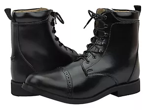 Hispar Glory Damen Frauen englisch Reiten Reiten geschnürt Paddock Stiefel - Bild 1 von 14
