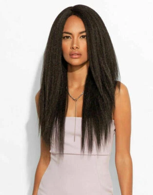 FEME LONG LACE PART WIG SYNTHETIC HAIR SMOOTH BLOWOUT