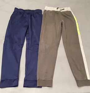 2 Pair - Nike Athletic Sweatpants Joggers Youth Size Large Gray & Blue- See Pics - Picture 1 of 5