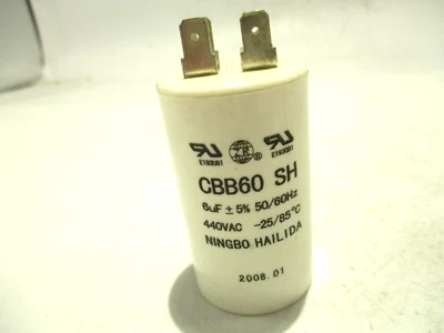 NEW NINGBO HAILIDA CBB60 SH CAPACITOR 6uF 440VAC