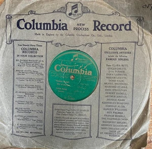Arabic 78 RPM -Aziza Helmi - Yanena Chouft Min El Chabuk 1 & 2 -Columbia 1930's - Picture 1 of 3