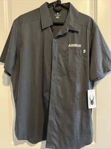 Spyder Airbus Button Up Gray Speckled XL NWT Men's Casual Shirt - Picture 1 of 14