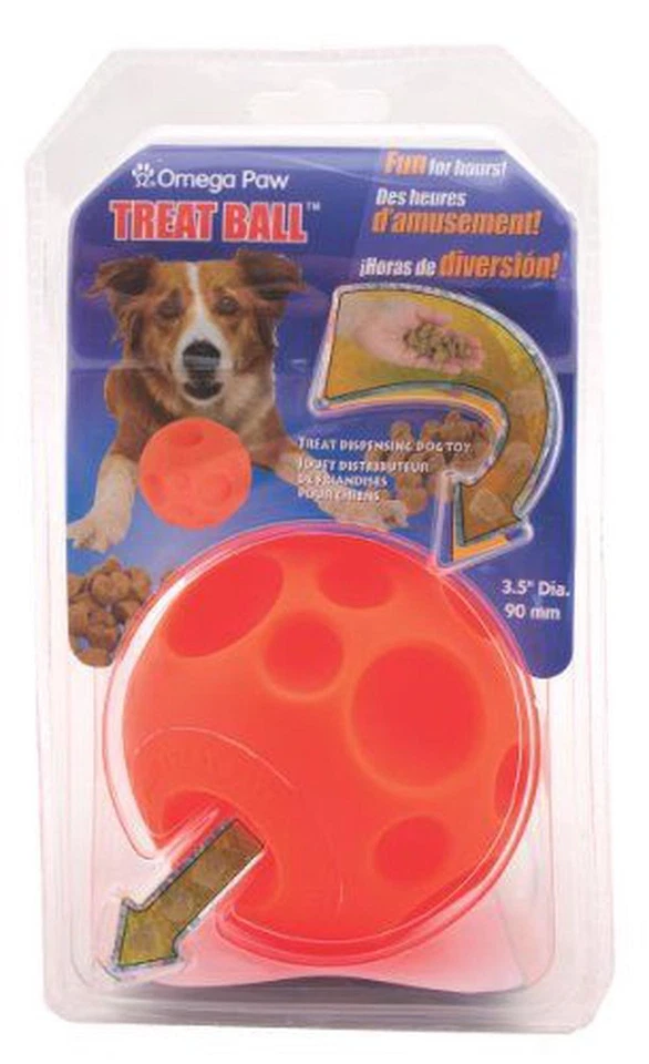 Omega Paw Tricky Treat Ball Treat & Food Dispensing Dog Toy - Medium Beige - Image 1 of 1