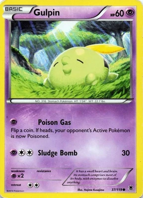 Gulpin 37/119 XY - Phantom Forces Common - LP - Image 1 of 2