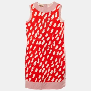 Marni Kids Red Printed Cotton Shift Dress Size 10 Yrs - Picture 1 of 6