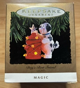 1993 Dogs Best Friend Magic-All Dogs Love Fire Hydrant Hallmark Ornament QLX717 - Picture 1 of 6