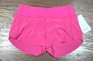NEU Lululemon Speed Up mittelhohe gefütterte Damenshorts 4" Sonic Pink Größe 6-8-10-12 - Bild 1 von 7