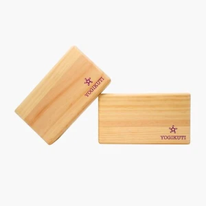 Bloque de yoga de madera de pino claro Yogikuti (juego de 2 piezas), bloque de yoga Iyengar - Imagen 1 de 7