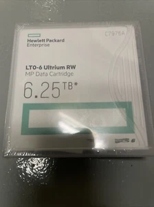 Cartouche de ruban adhésif HPE LTO6 C7976A DONNÉES DE STOCKAGE - Scellée en usine - NEUVE - Photo 1/2