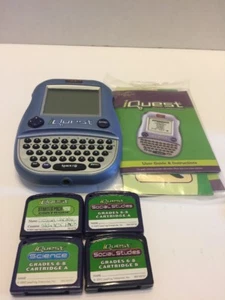 iQuest Handheld Learning System 4 Cartridges Games Quantum Leap  Grades 6-8 - Picture 1 of 6