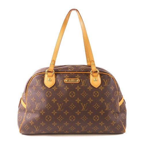 LOUIS VUITTON（LV） Borsa a tracolla Louis Vuitton LV GHW Montorgueil GM M95566 Monogram Marrone