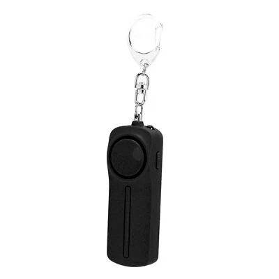 130dB Alarm Mini Emergency Alarm Keychain For Elderly Woman Black - Image 1 of 4