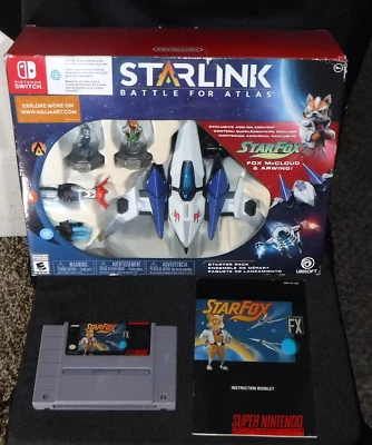 SNES Star Fox & Star Link Battle for Atlas for Switch Lot of 3x Instruction Book - Image 1 of 4