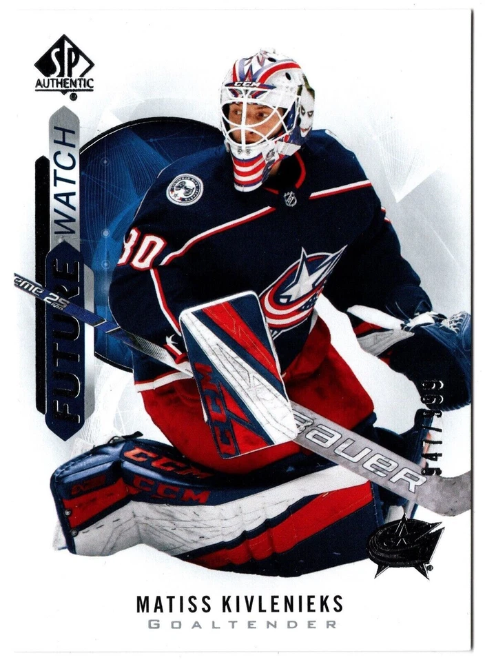 2020-21 UD SP Authentic Future Watch MATISS KIVLENIEKS 178 #947/999 Columbus RC - Image 1 of 1