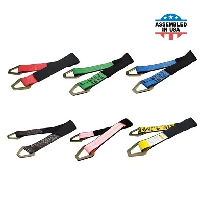 USA Off Road Axle Strap for Race Car Auto Hauler Tow Truck 4x4 ATV UTV Tie Down - Image 1 of 4