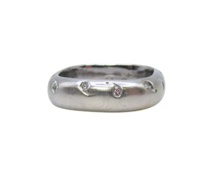 Anillo banda cuadrada de diamantes de oro blanco de 18 quilates H. Stern - Imagen 1 de 8