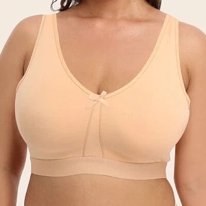 Ladies Non Wired Full Figure Support Plus Size Bra Firm Control 34-50 BCDEFG - Picture 1 of 32