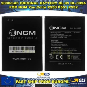 AKKU BATTERY NGM BL-95 BL-095A NGM You Color P550 P551 P552 2600mah GARANTIE - Bild 1 von 5