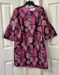 Belle Badgley Mischka Damen Etuikleid mit Blumenmuster, Größe 2 - Bild 1 von 2