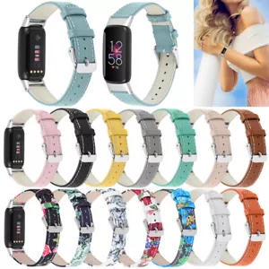 For Fitbit Luxe Strap Genuine Leather Wristband Band Bracelet Replacement - Picture 1 of 27