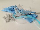 ELSA FROZEN HEART Wand Gloves Crown Princess Accessories Set Anna Age 4-12