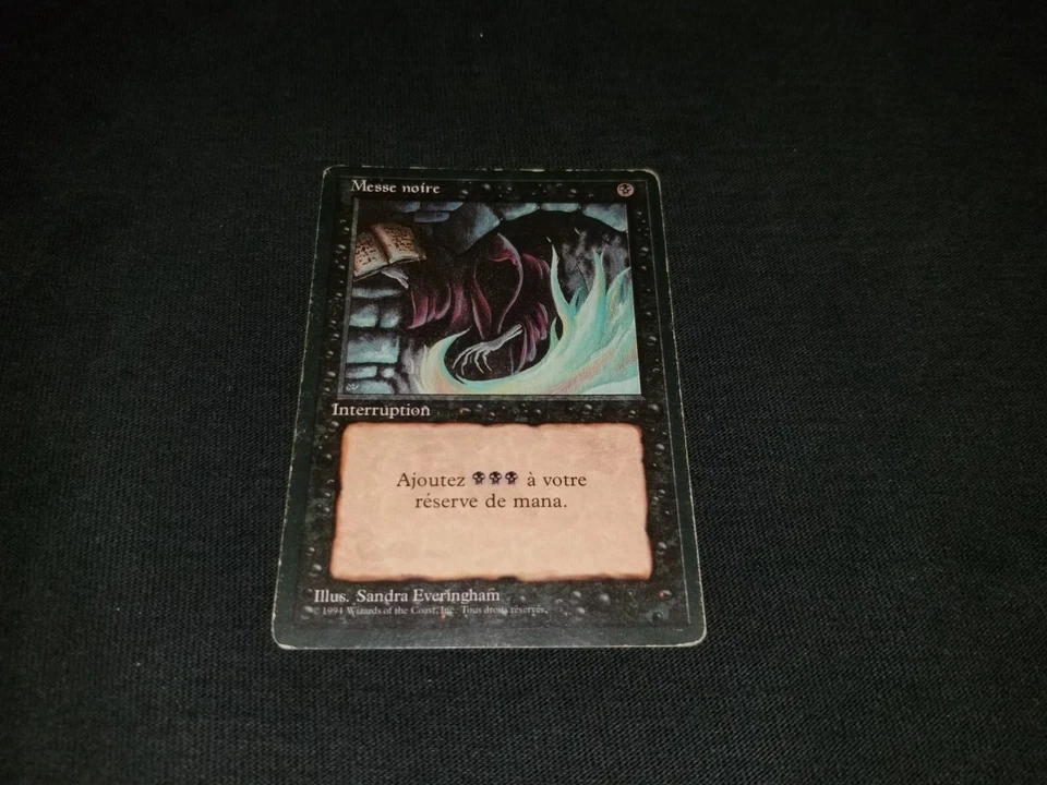 MTG 1x Revised black common HP French FBB Dark Ritual ships w/ tracking - Image 1 of 4