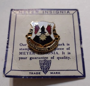 803rd ENGINEER AVIATION BATTALION  DUI ON MEYER CARD VINTAGE :KY24-9 - Picture 1 of 1