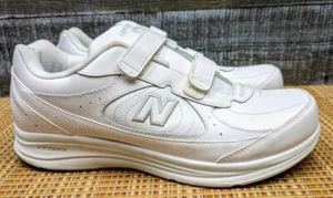 New Balance 577 V1 USA Made White Leather Walking Shoes Mens 11 Fast Shipping - Picture 1 of 11