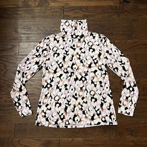 Loft Long Sleeve Turtleneck Cheetah Print Size MP - Picture 1 of 4