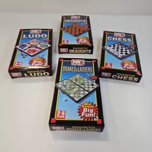 Mini Magnetic Travel Board Games - Chess , Ludo , Snakes and Ladders, Draughts - Picture 1 of 5