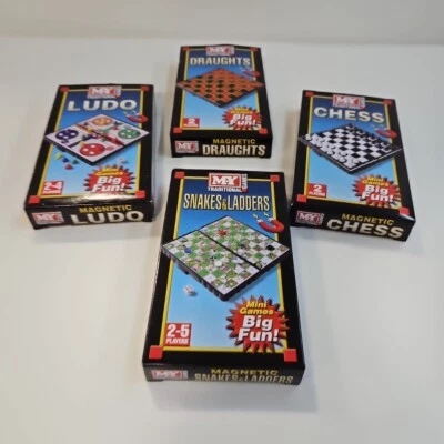 Mini Magnetic Travel Board Games - Chess , Ludo , Snakes and Ladders,  Draughts - Image 1 of 4