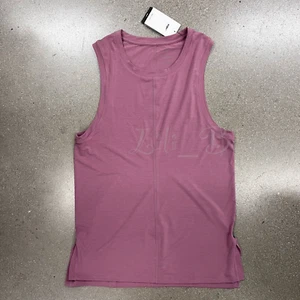 Nike Men's Dri-Fit Yoga Tank Training Top Slim Fit BV4036-564 Mauve NWT Size M - Picture 1 of 9