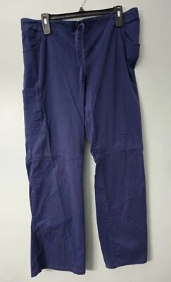 Pantalones Médicos Scrubstar Mujer Índigo Bolsillos con Cordón Talla Grande Foto 1 de 3