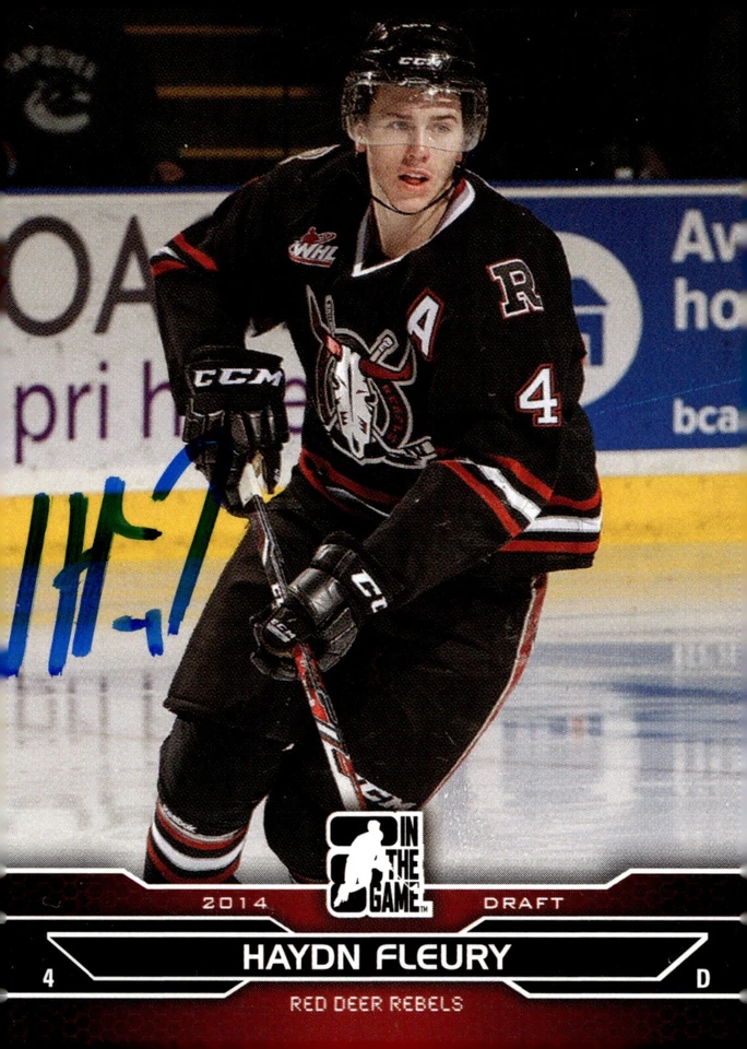 Haydn Fleury - Signed 2014 In The Game Draft Prospects Card #6 - Image 1 of 2