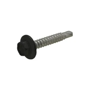 Pack of 5 Night Sky 12g x 20mm Hex Metal Self Drilling Shed Screw Galvanised - Picture 1 of 4