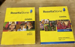 Rosetta Stone Latin America Espanol Version 4 Lvl 1-3 & Spanish Lvl 1 Version 3 - Picture 1 of 8