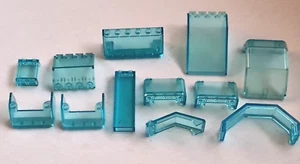 Lego 12 Pieces Translucent Light Blue Vintage - Picture 1 of 4