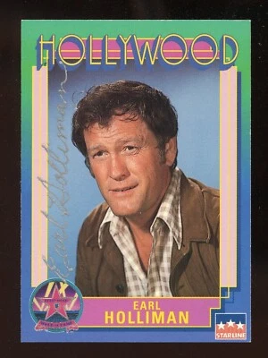 1991 年 Starline Hollywood Earl Holliman 签名亲笔签名“被禁星球” — 第 1/2 张图片