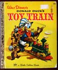 Walt Disney's DONALD DUCK'S TOY TRAIN 1972 Vintage Petit Livre d'Or D18 14ème