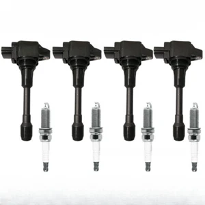 For Ignition Coil & NGK Ruthenium Spark Plug 07-19 Nissan Altima Versa UF549】 - Picture 1 of 5